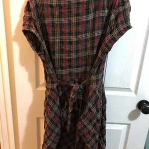 Atmosphere Plaid Pleated Dress